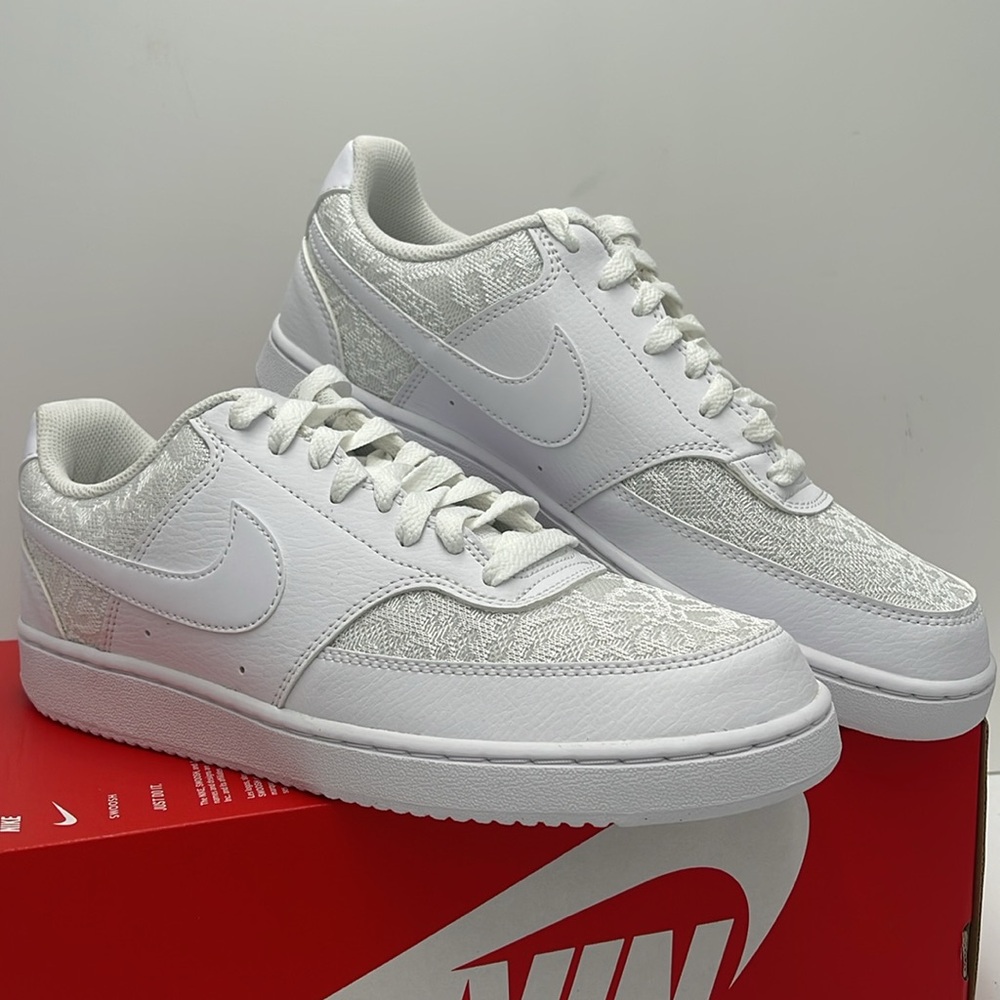 Nike Court Vision Low
Women's Shoes
White/White/White
Style HJ5846-100 - Picture 6 of 16